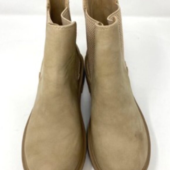Soda Pilot Lug Sole Chelsea Elastic Gore Women's Ankle Bootie Beige Size 6 - Picture 6 of 10